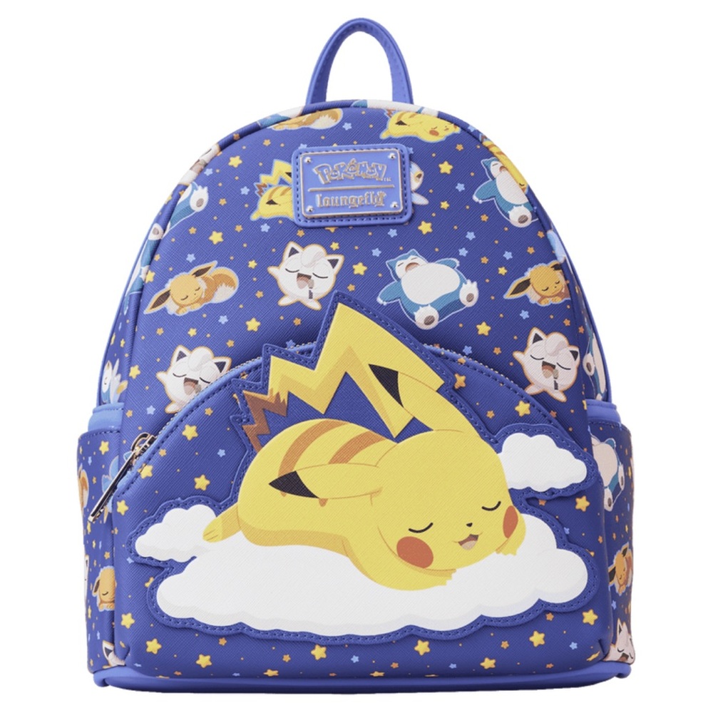NWT - Loungefly POKÉMON Sleeping Pikachu and Friends Mini Backpack
